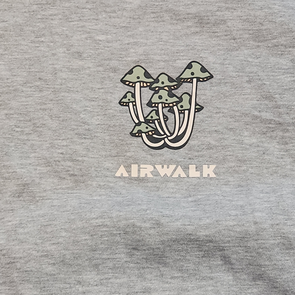 Airwalk Gray Skull Graphic Men's Zip-Up Sweater - Picture 4 of 5